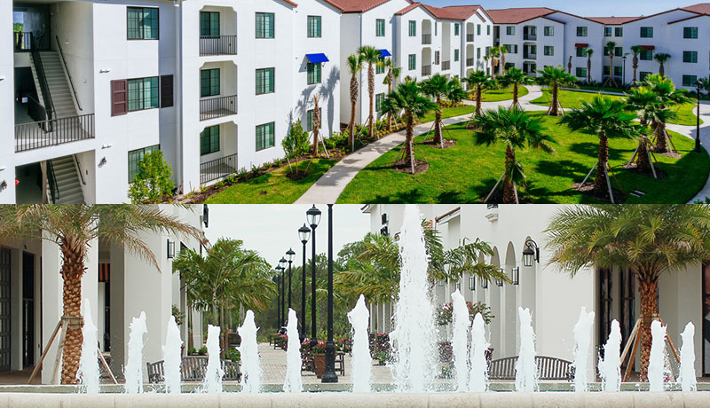 University Village by Miromar Development Corp located in Fort Myers, FL next to Florida Gulf Coast University